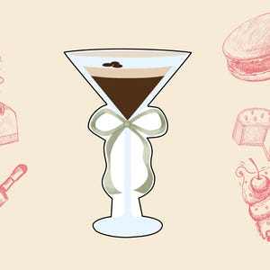 Martini Glass with Bow 2 Cookie Cutter, Martini Glass Cookie Cutter, Espresso Martini Cookie Cutter, Martini Glass with Bow Cookie Cutter