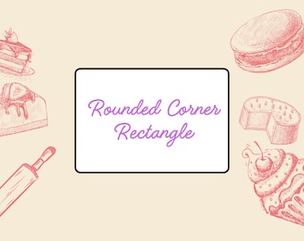 Rounded Corner Rectangle Cookie Cutter 1