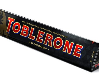 Toblerone Swiss Dark Chocolate Candy Bars 20x100g