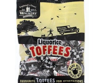 Walkers Liquorice Toffees 12x150g