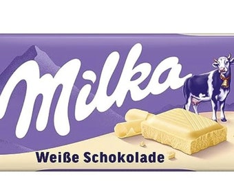 Milka White Chocolate bar 22x100g