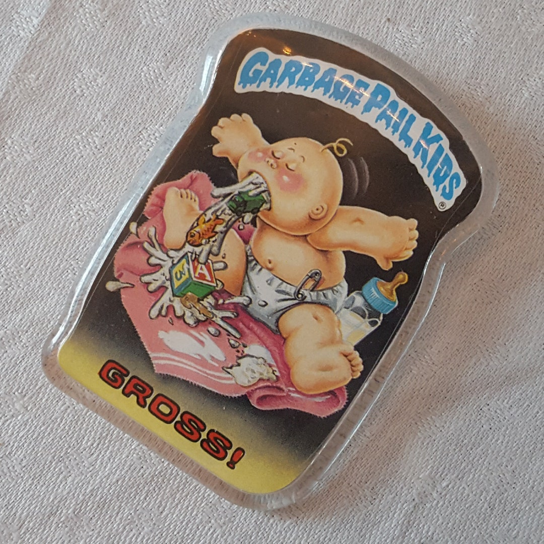 Vintage 80s Garbage Pail Kid Pin Back Button Badge - Etsy