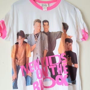 Vintage 1990 NKOTB Night Shirt: New Kids On The Block Ringer Tee