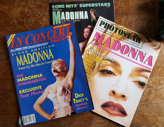 Lot of 3 Rare Vintage Madonna Magazines 90s 1990 - Etsy Canada