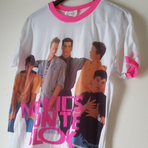 Vintage 1990 NKOTB Night Shirt One Size Fits All … - image 1