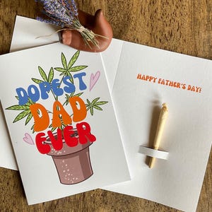 Kiffer Vatertagsgeschenk für Topf rauchenden Papa Karte um einen Gelenk zu halten Lustiges Geschenk für Weed Papa Cannabis freundliches Geschenk für Kiffer Geschenk für ihn