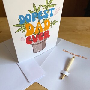 Vaderdagkaart voor wietrokende vader 420-wiet Cadeau voor stoner Geef hem cadeau Kaart voor een gezamenlijke Vaderdag Cadeau voor stoner Vaderdagcadeau