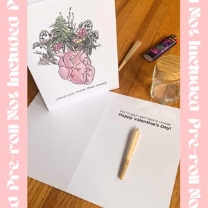 Lustige Stoner Valentinstag Karte für Stoner Freundin Valentine Card Erwachsenen Valentine Gelenkhalter 420 Valentine’s Day Card Girly Stoner Vday Gif