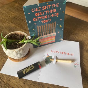 Stoner Geburtstagskarte Stoner Geschenke Marihuana Geburtstagsgeschenk für Kiffer Geburtstagsgeschenk Maritim Mutter 420 Geschenk Maritim