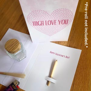 Valentinstag Geschenk für Kiffer Freundin Geschenk für Kiffer Geschenk für Kiffer Freund Geschenk Eine Karte für Girly Stoner Valentines RUSH