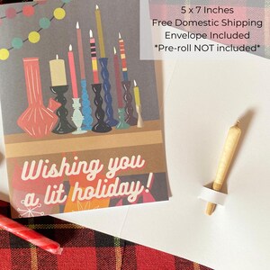 Weihnachtsgeschenk für Kiffer Frau Weihnachtsgeschenk für Cannabis Mutter Maritime Kimono Karte für Kiffer Paare