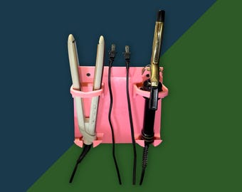Curling Iron Holder Wall Mount | Mount Hair Tool Organizer | Organizer Straightener Storage | Storage Rack Bathroom Decor
