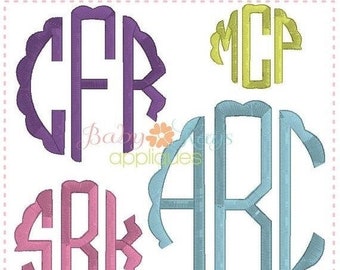 60% OFF Scallop Circle Monogram Font 2
