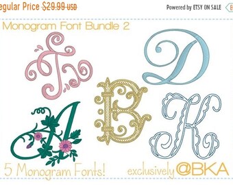 60% OFF Monogram Font Bundle 2