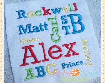 Rockwell Embroidery Font .5", 1", 1.5", 2", includes BX