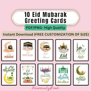 Cartão Digital Minimalista de Eid Mubarak PNG PDF | Cartão Islâmico Elegante com Fundo Branco | Download Instantâneo de Eid Muçulmano Bonito para Eid 2025