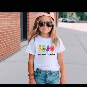 Eat Your Veggies Toddler Shirt, Retro Natural Kids Shirt, Cute Vegetable Toddler Shirt, Cute Vegetable Baby Clothes, Vegan Baby Shirt, Farm