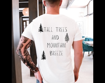 Trees Tee, Pine Tree Shirt, Pine Tree T Shirt, Camping Shirt, Hiking Shirt, Adventure Shirts, Nature Lover Gift, Outdoors Shirt, Nature Tee