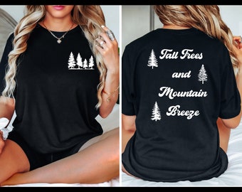 Trees Tee, Pine Tree Shirt, Pine Tree T Shirt, Camping Shirt, Hiking Shirt, Adventure Shirts, Nature Lover Gift, Outdoors Shirt, Nature Tee