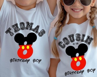 Mickey Birthday Shirt, Birthday Boy Family Shirt, Mickey Birthday Family Shirt, Birthday Disney Family Shirt, Birthday Matching Family Shirt