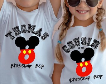 Mickey Birthday Shirt, Birthday Boy Family Shirt, Mickey Birthday Family Shirt, Birthday Disney Family Shirt, Birthday Matching Family Shirt