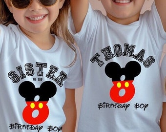 Mickey Birthday Family Shirt, Birthday Boy Family Shirt, Birthday Matching Family Shirt, Birthday Disney Family Shirt, Mickey Birthday Shirt