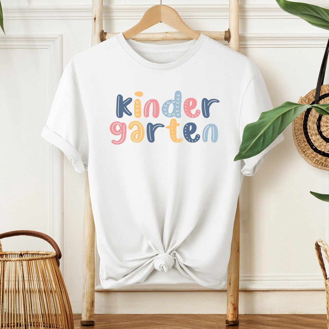 Back to School Shirt for Kids First Day of Kindergarten, Retro ...