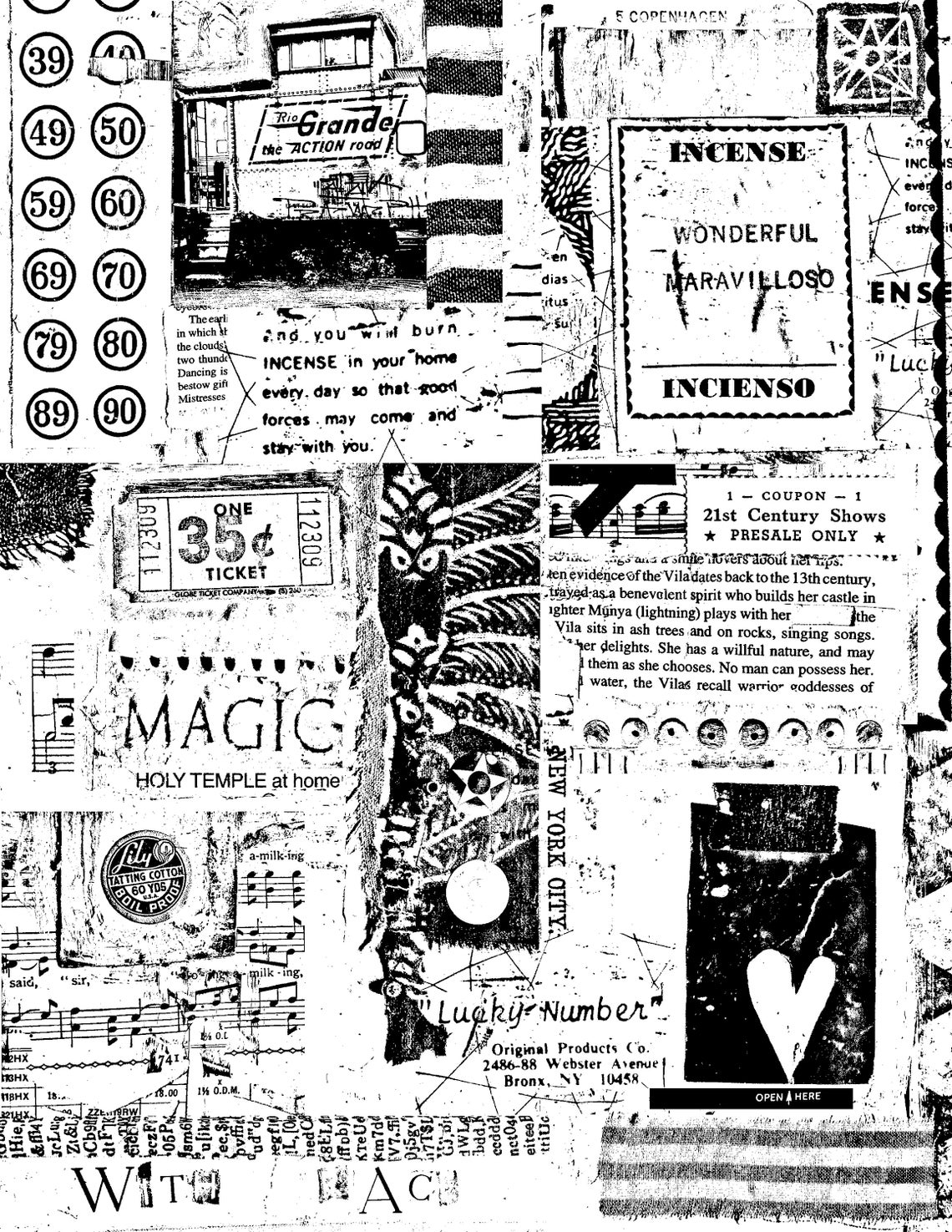 Art Journal Digital Collage Sheet Mystic Traveler Etsy