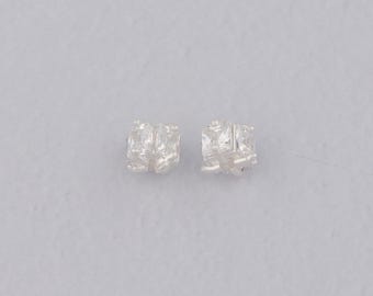 Cuentas espaciadoras geométricas de plata, cuentas de circonita cúbica, dijes para pulseras y collares, suministros para hacer joyas DIY.