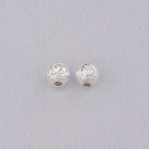 50 STKS Zilveren Bal Spacer Kralen, Ronde Bal Kralen Bedelarmband Ketting Voor DIY Sieraden Maken Supply: