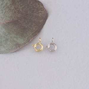 18K Gold Filled Sailor Clasp,Round Spring Clasp,Wheel Clasp for DIY Jewelry Necklace Bracelet