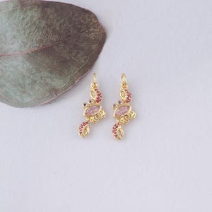 18K Gold Filled Crab Pendant,CZ Micro Pave Crab Charm Bracelet Necklace for DIY Jewelry Making Supply