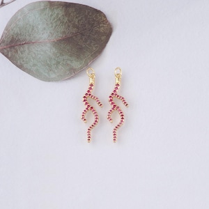 18K Gold Filled Coral Branch Pendant,CZ Micro Pave Coral Charm Bracelet Necklace for DIY Jewelry Making Supply