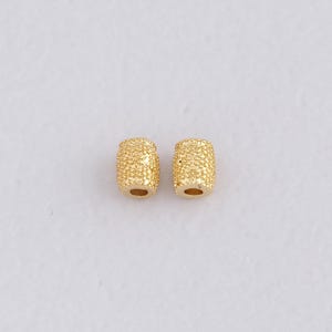 18K Gold Filled Bucket Spacer Beads,Dainty Tube Spacer Beads,DIY Jewelry Making Supply