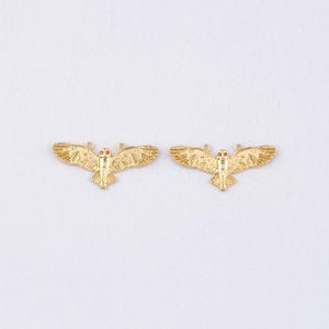18K Gold Filled Owl Pendant,Gold Owl Charm Bracelet Necklace for DIY Jewelry Making Supply