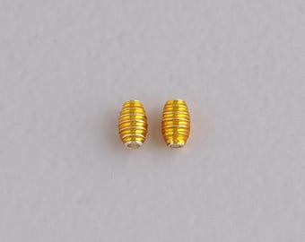 Silber Barrel Spacer Perlen, Emaille Barrel Perle für DIY Schmuckherstellung Versorgung