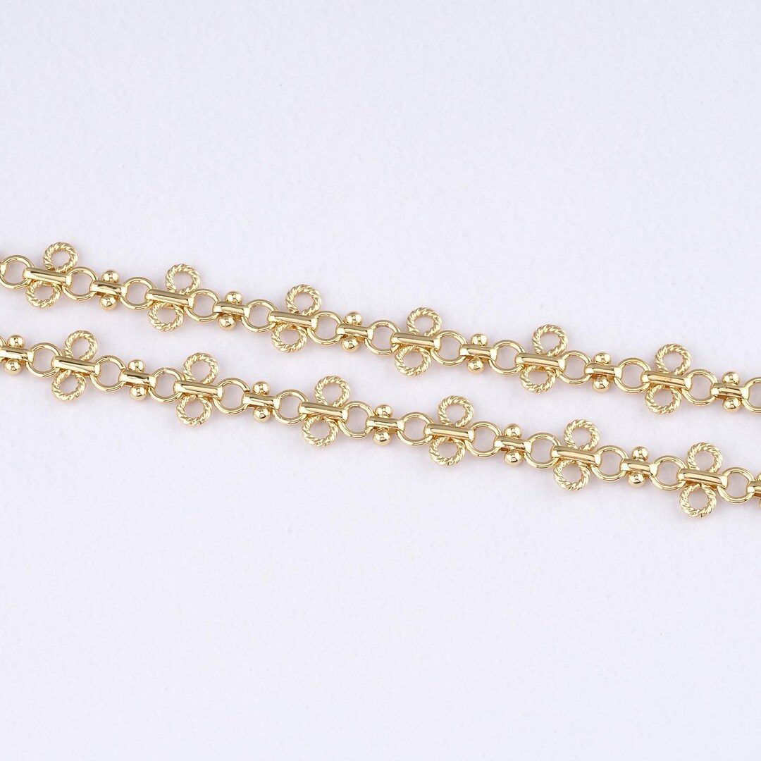 Knot Chain Options 3.28feet 18K Gold Filled Knot Chain,link Chain Necklace,gold Knot Chain ...