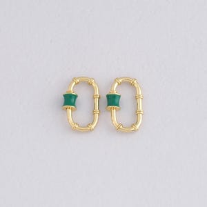 18 kt gold filled ovale karabijnhaakclips, sierlijke ovale schroefsluiting voor doe-het-zelf sieraden ketting armband