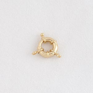 Fermagli rotondi riempiti in oro 18 carati, chiusura a scatto da marinaio per collane e bracciali fai da te
