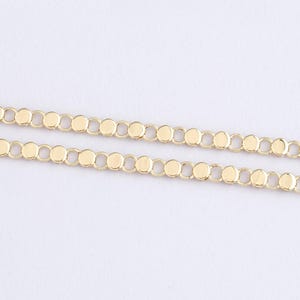 3.28Feet 18K Gold Filled Round Chain,Link Chain Necklace,Gold Round Chain for DIY Jewelry Making Supply