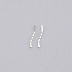 50Pcs Silver Tube Spacer Beads,Dainty Long Tube Beads Charm Bracelet Necklace for DIY Jewelry Making Supply