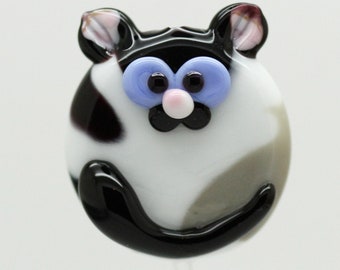 ready to ship lampwork cat bead A20-1