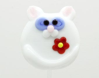 ready to ship lampwork cat bead A16-40