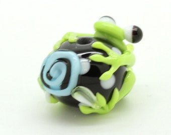 Ready to ship Margo lampwork beads frog A14-10