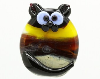 ready to ship lampwork cat bead A8-11