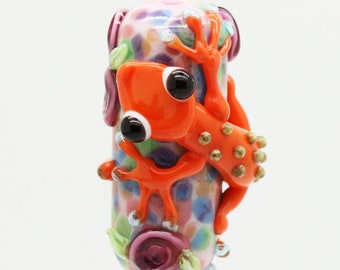 Ready to ship Margo lampwork beads lizard A1-1