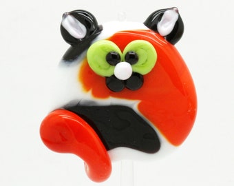 ready to ship lampwork cat bead A2-16