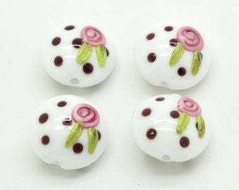 ready to ship lampwork  bead set (4) A5-13