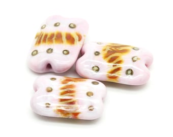 Ready to ship Margo lampwork beads set (3) A8-23