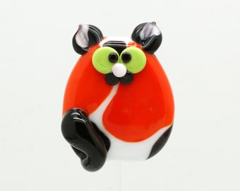 ready to ship lampwork cat bead A2-21